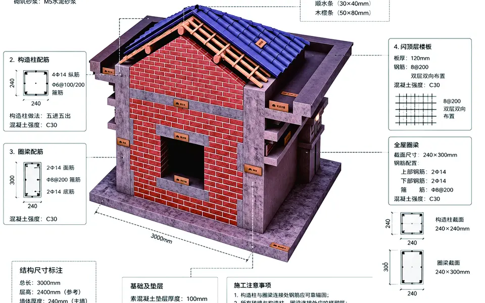 乡墅帮木屋面施工工艺客户工艺图